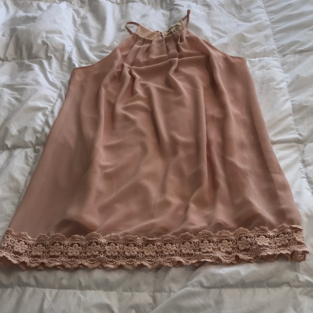 Blush shift dress